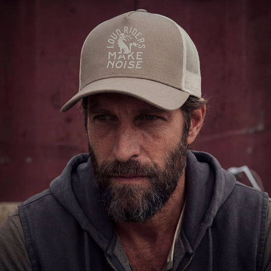 Loud Custom Wear Cap The Hound — Khaki/Stone detail