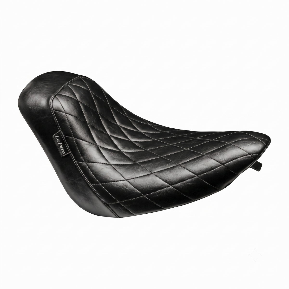 Le Pera Bare Bones Solo Seat — Diamond Stitch, laag solo profiel, Harley-Davidson Fat Boy 2018–2026