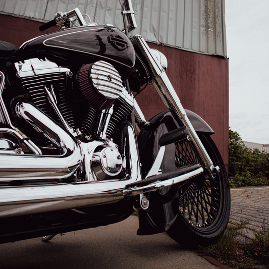 MCS Brake Pedal 2¼" Extended — Chrome — detail