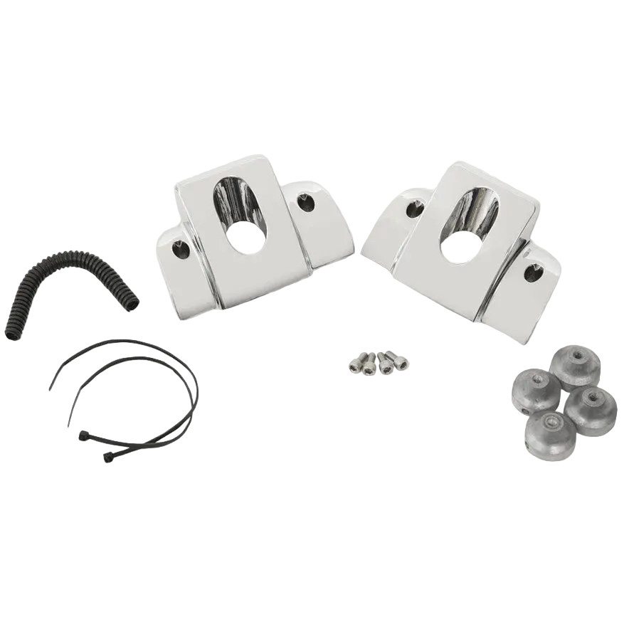 MCS Head Bolt Bridge Cover Set — Smooth / Chrome