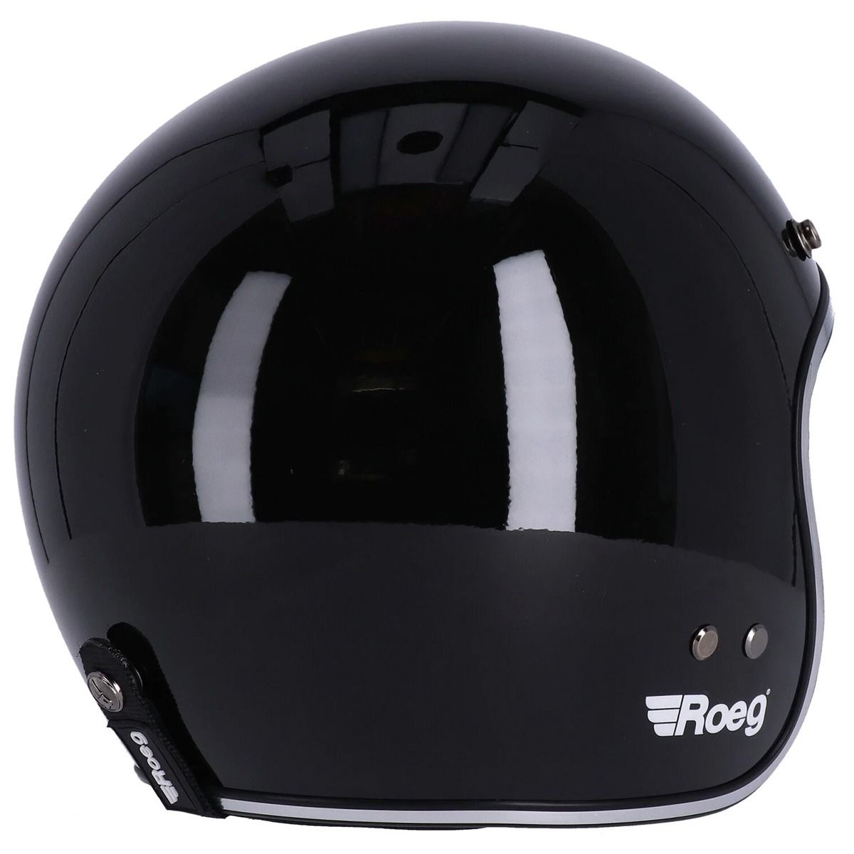 Roeg JETT Helm — Gloss Black — detail