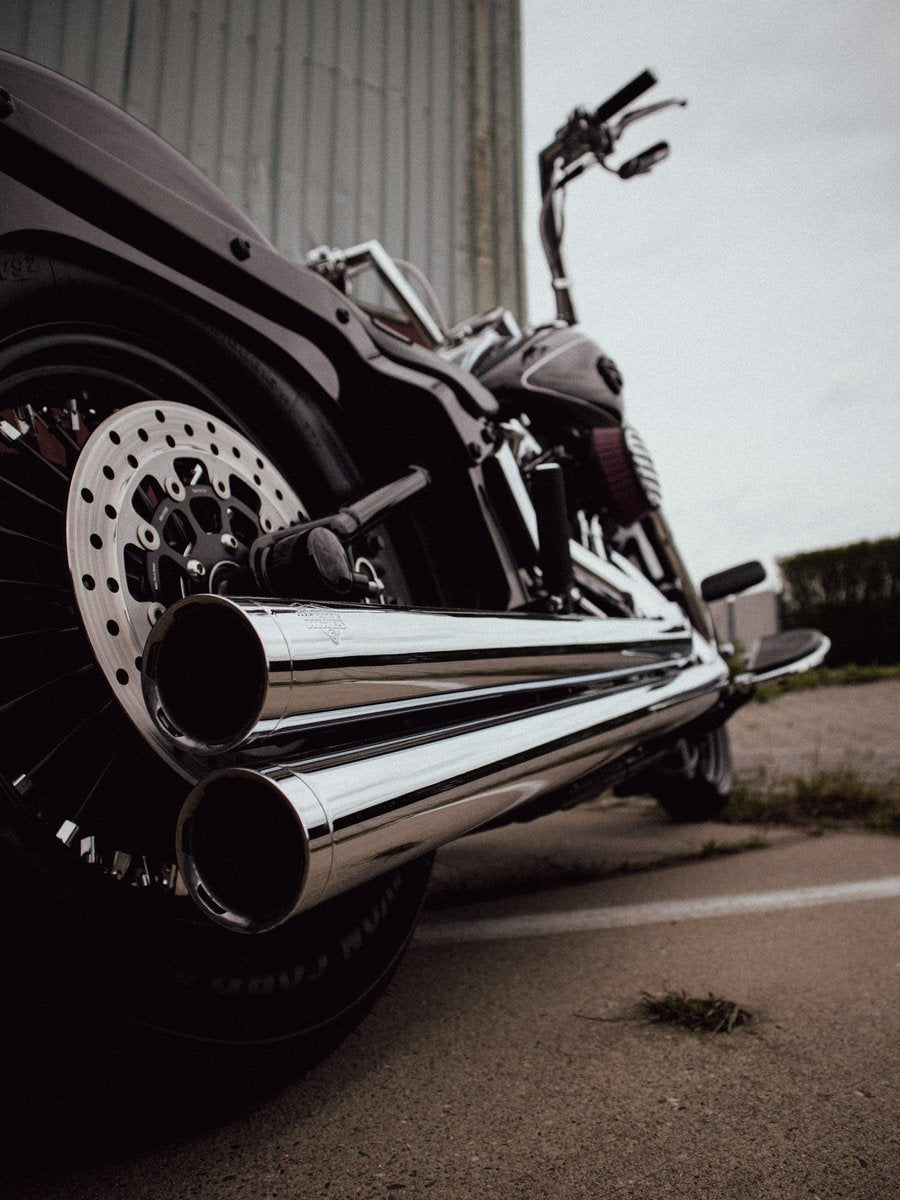 Uitlaten voor custom motoren van Loud Motorcycles