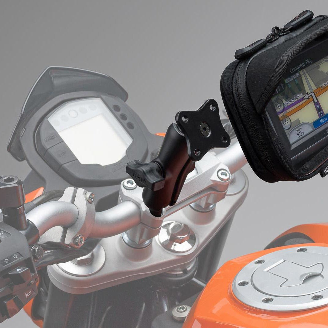 SW-Motech Ball Adapter gemonteerd
