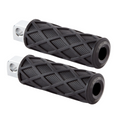 Arlen Ness Diamond Foot Peg Set — Zwart