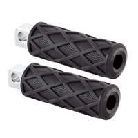 Diamond Foot Peg Set — Zwart