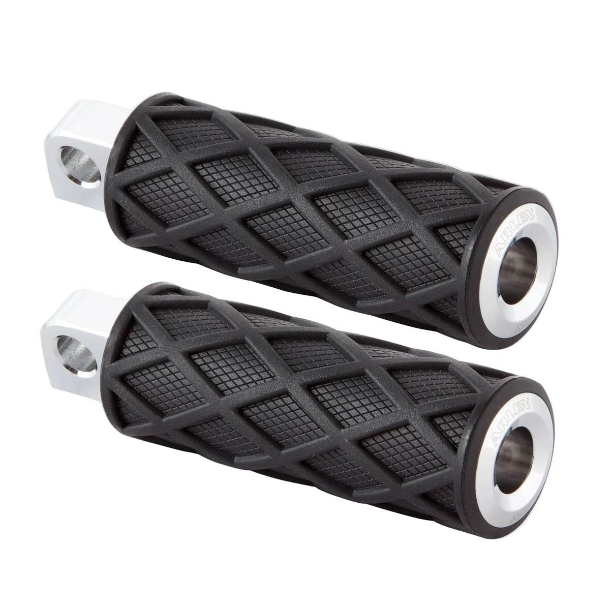 Arlen Ness Diamond Foot Peg Set — Chrome