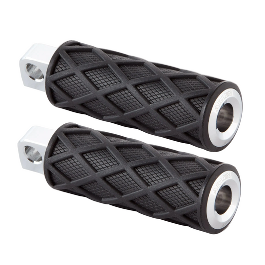 Arlen Ness Diamond Foot Peg Set — Chrome