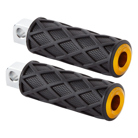 Arlen Ness Diamond Foot Peg Set — Gold