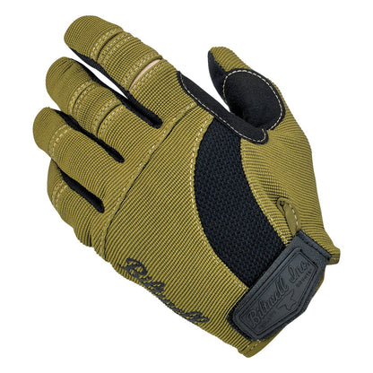 Biltwell Moto Gloves Olive/Black/Tan — detail