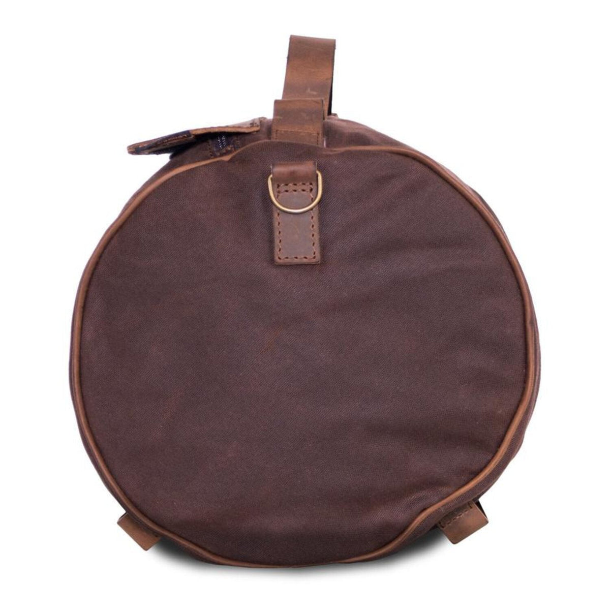 Roll Bag Waxed Cotton Narrow — Brown Wax op motor