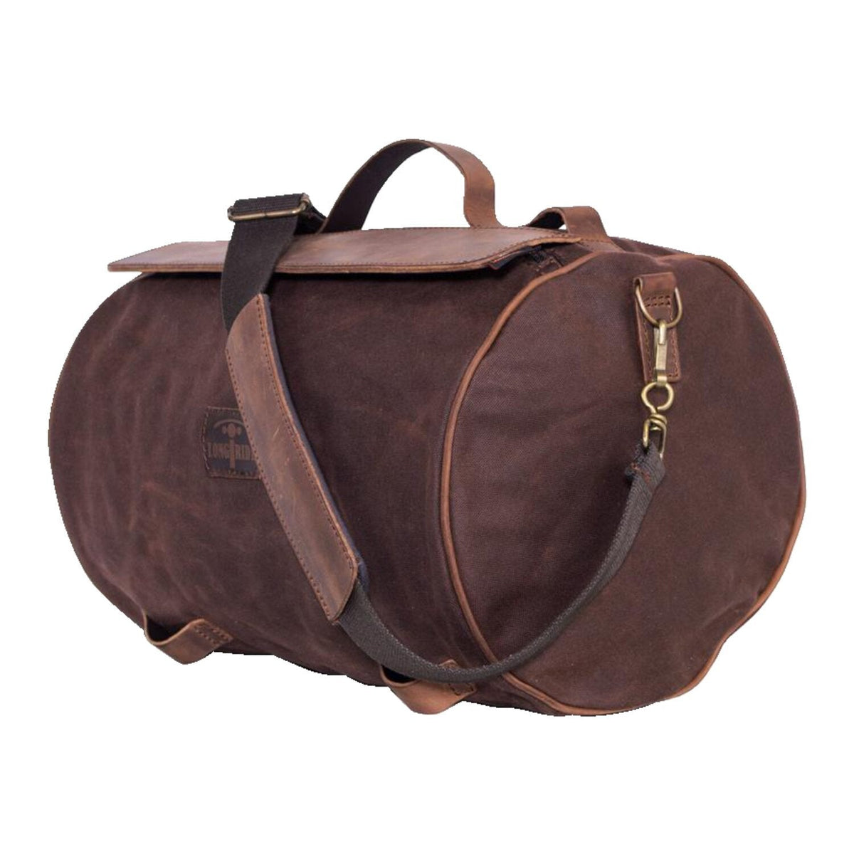 Roll Bag Waxed Cotton Narrow — Brown Wax