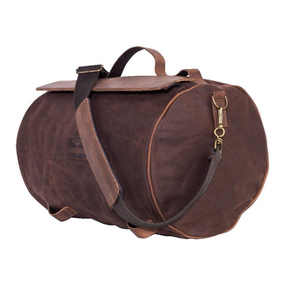 Roll Bag Waxed Cotton Narrow — Brown Wax