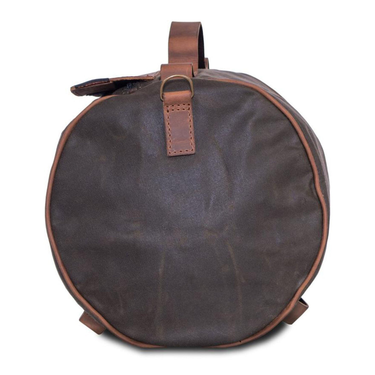 Roll Bag Waxed Cotton Narrow — Khaki Wax op motor