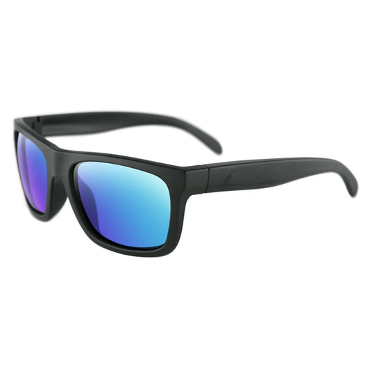 ZANheadgear Cavern Sunglass Matte Black Smoked Green Revo