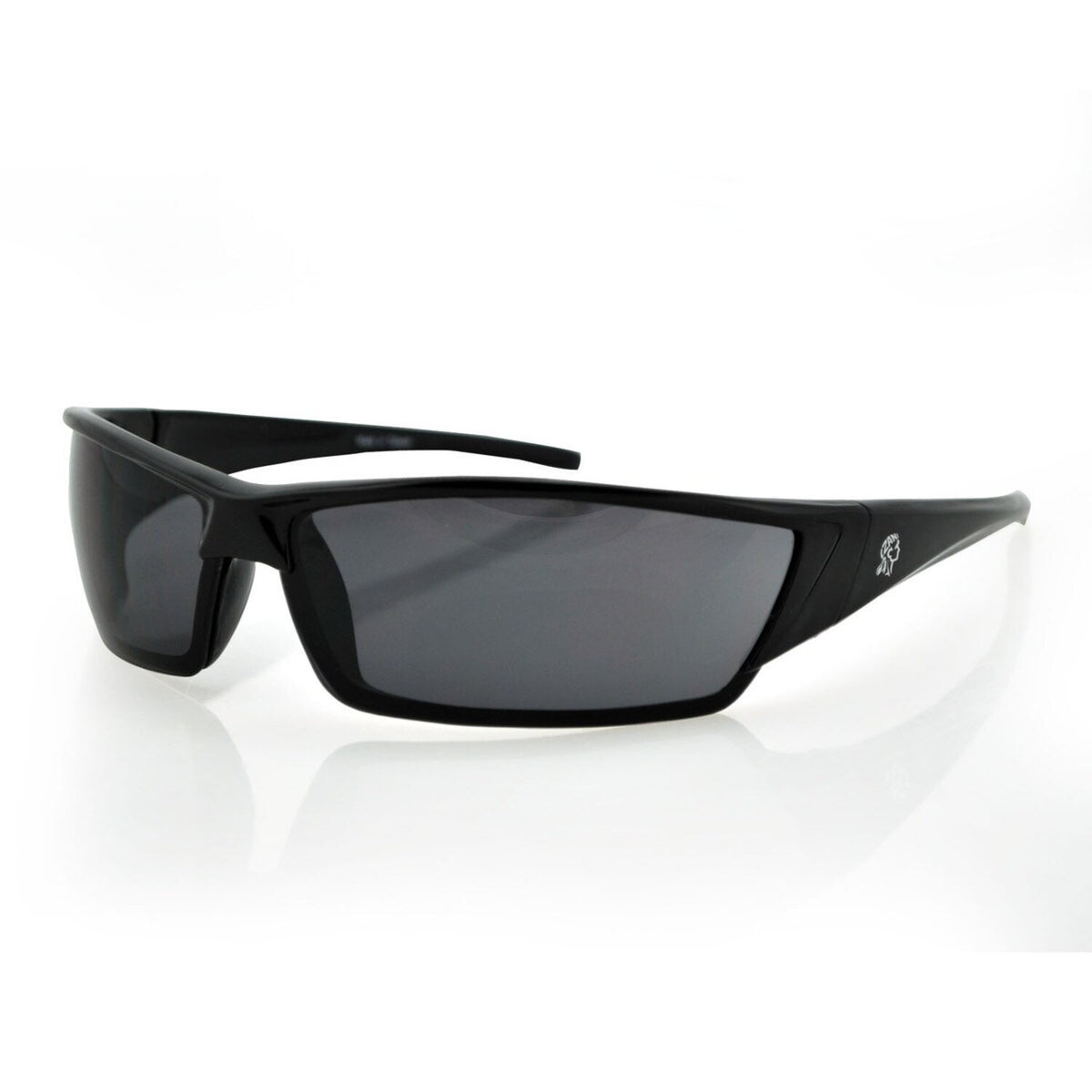ZANheadgear Utah Sunglass Gloss Black Frame Smoked Lens