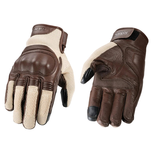 Rokker Austin Mesh Handschoenen Beige