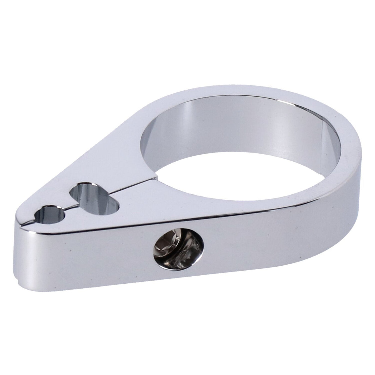 MCS Frame Cable Clamp Throttle/Idle/Brake — 2-delig / Chrome
