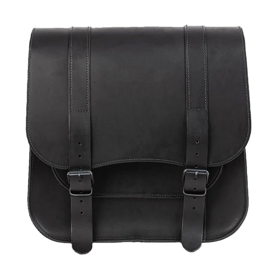 MCS Leather Saddlebag Postman 30L Zwart
