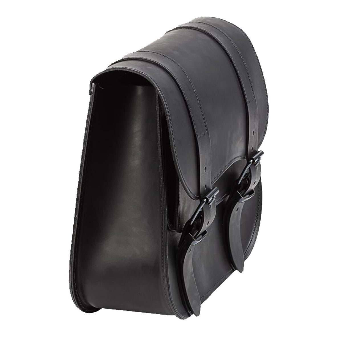MCS Leather Single Saddlebag 18L Zwart zijkant