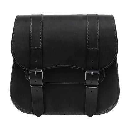 MCS Leather Single Saddlebag 18L Zwart
