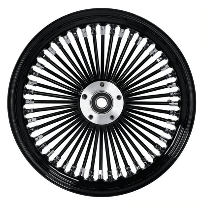 MCS Radial 48 Fat Spoke Rear Wheel 3.50×16 — Zwart — detail