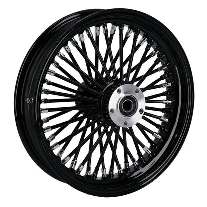 MCS Radial 48 Fat Spoke Rear Wheel 3.50×16 — Zwart