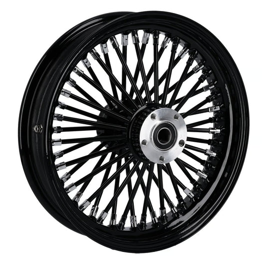 MCS Radial 48 Fat Spoke Rear Wheel 3.50×16 — Zwart
