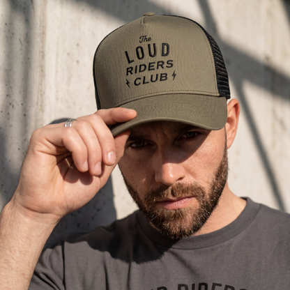 Loud Custom Wear Cap Loud Riders Club — Olive/Black
