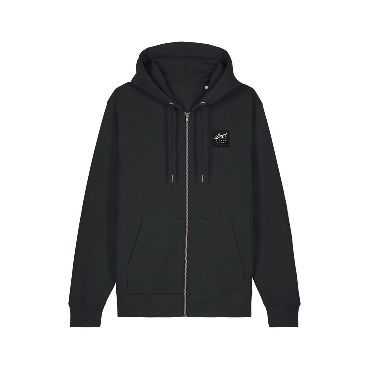 Loud Custom Wear Zip Hoodie Loud Riders Club — Zwart — detail