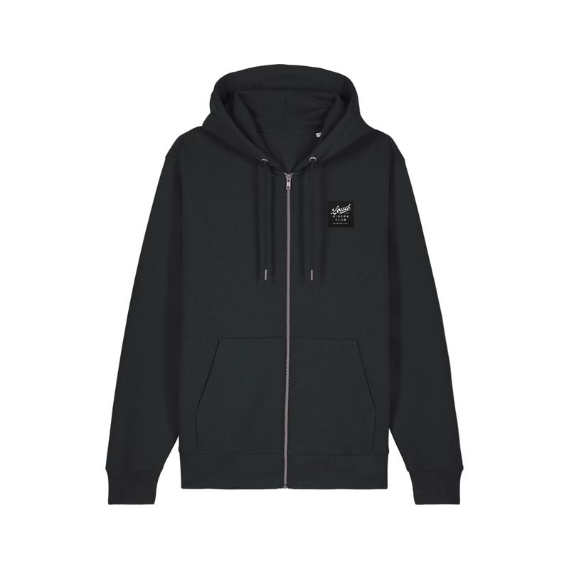 Loud Custom Wear Zip Hoodie Loud Riders Club — Zwart — detail