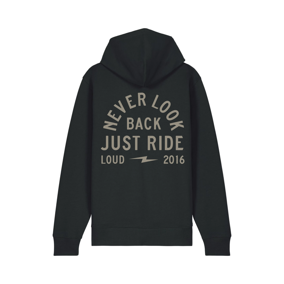 Loud Custom Wear Zip Hoodie Loud Riders Club — Zwart — detail