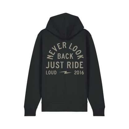 Loud Custom Wear Zip Hoodie Loud Riders Club — Zwart — detail