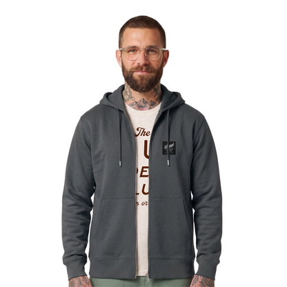 Loud Custom Wear Zip Hoodie Just Ride — Antraciet