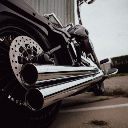 Vance & Hines Big Shots Long 2½ inch uitlaat — chroom