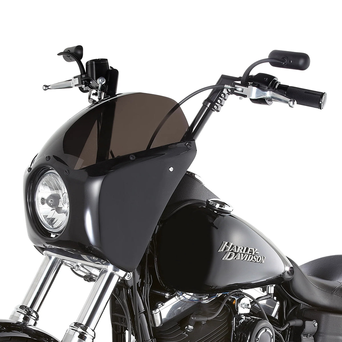 Arlen Ness Mini Oval Micro Mirrors — Zwart — detail