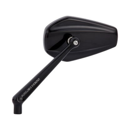 Arlen Ness Mini Stocker Forged Mirrors — Zwart