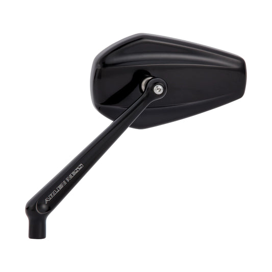 Arlen Ness Mini Stocker Forged Mirrors — Zwart