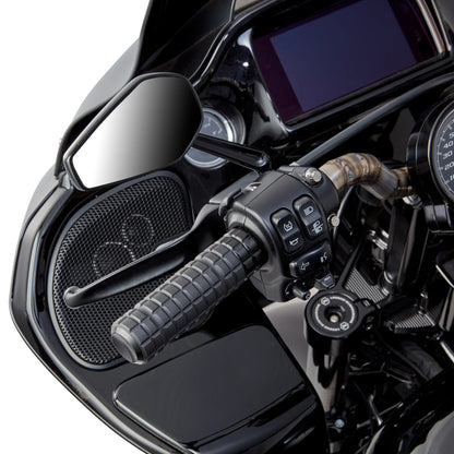 Arlen Ness SpeedLiner Grips — Zwart — detail