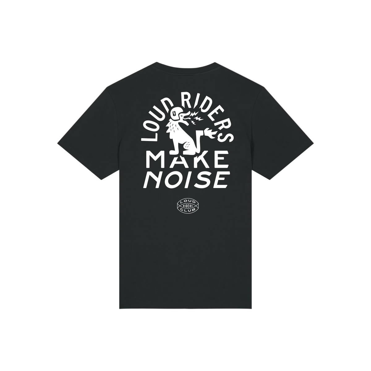 Loud Custom Wear T-shirt The Hound — Zwart — detail