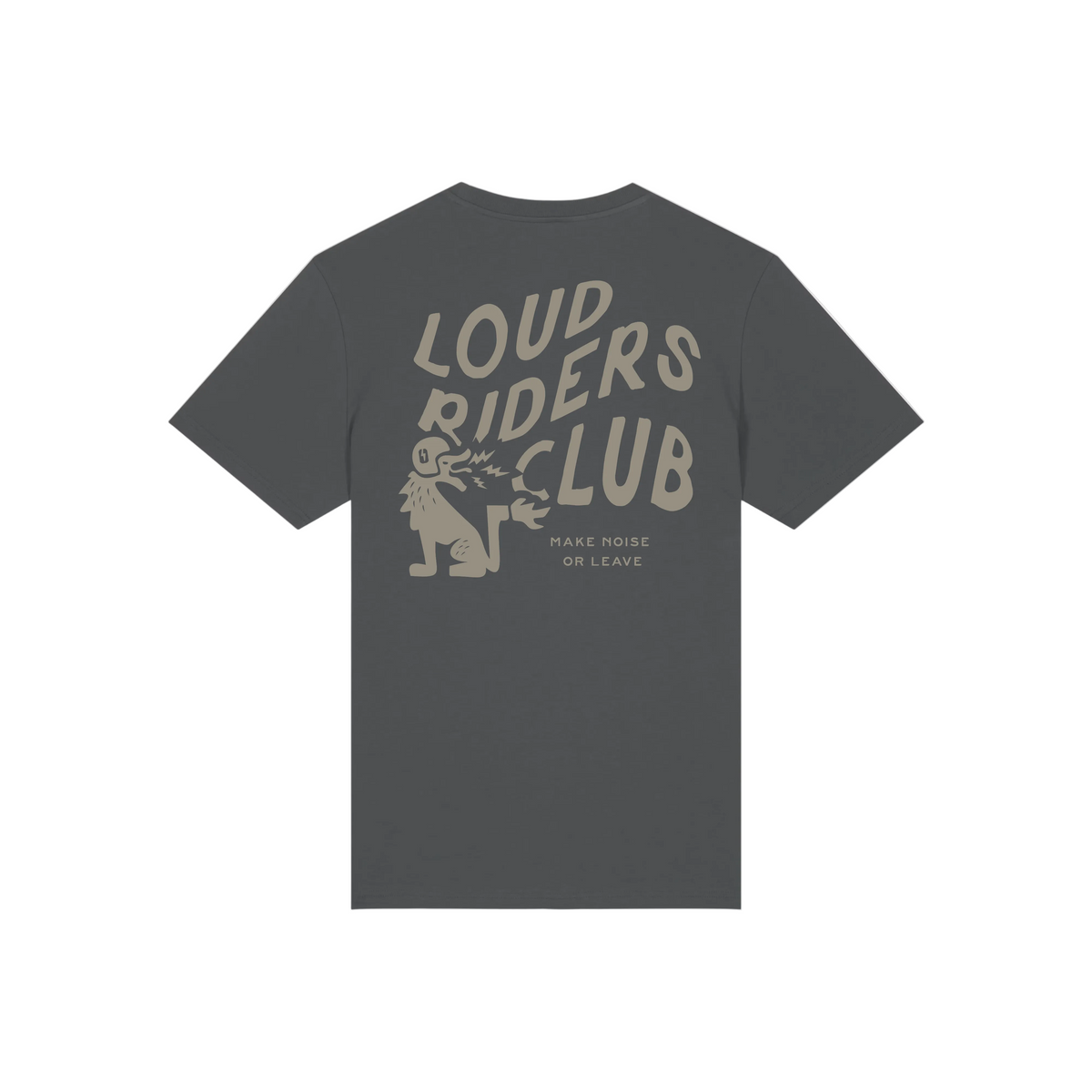 Loud Custom Wear T-shirt Loud Riders Club — Antraciet — detail