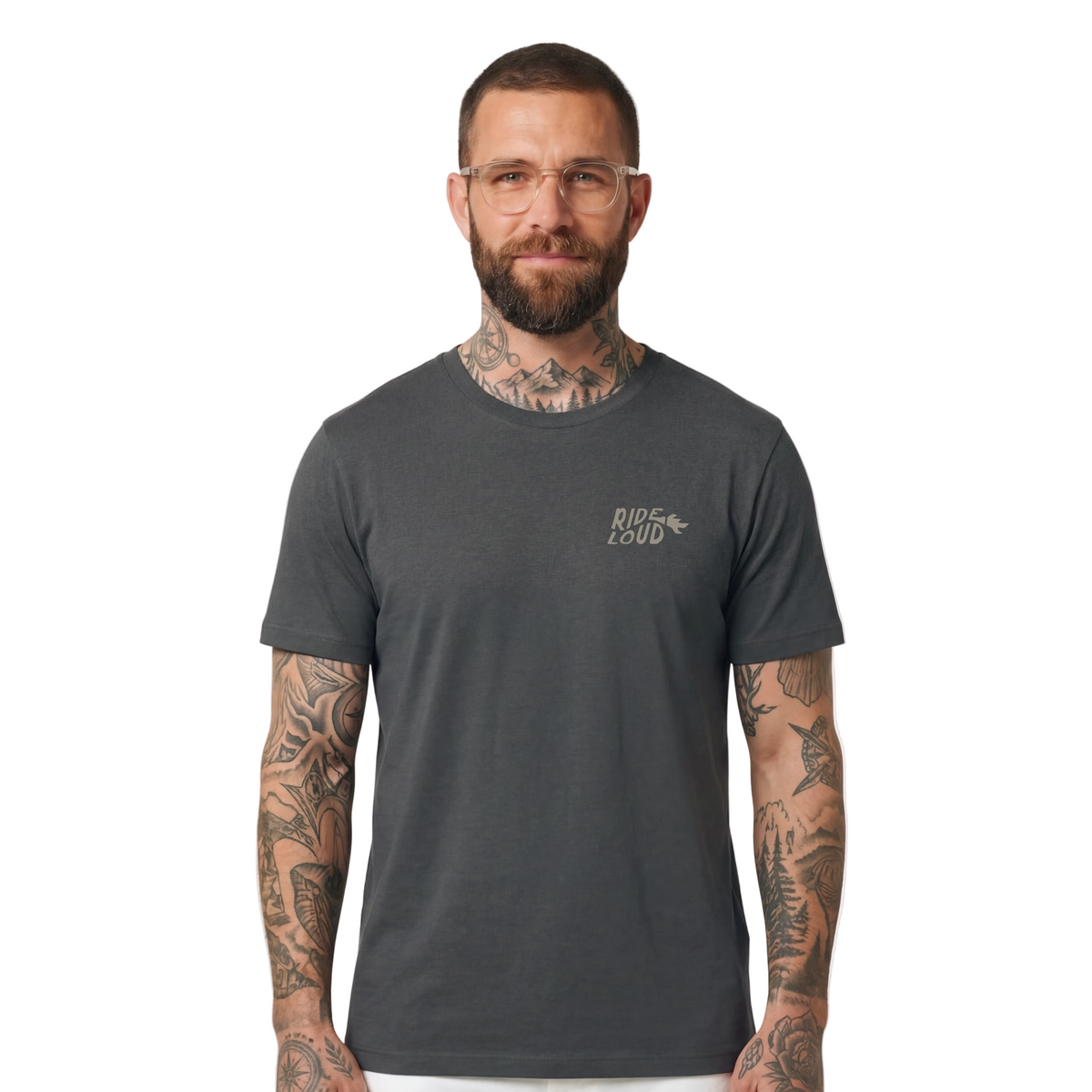 Loud Custom Wear T-shirt Loud Riders Club — Antraciet