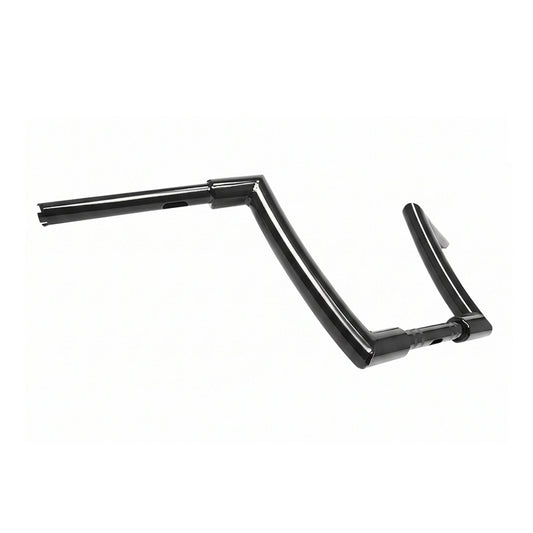 Zodiac Chicano Ape Hanger 11" Rise Matte Black — 38mm stuur voor Harley-Davidson Touring & Softail