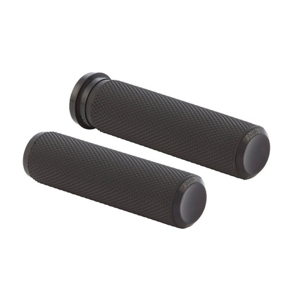 Arlen Ness Knurled Grips — Zwart