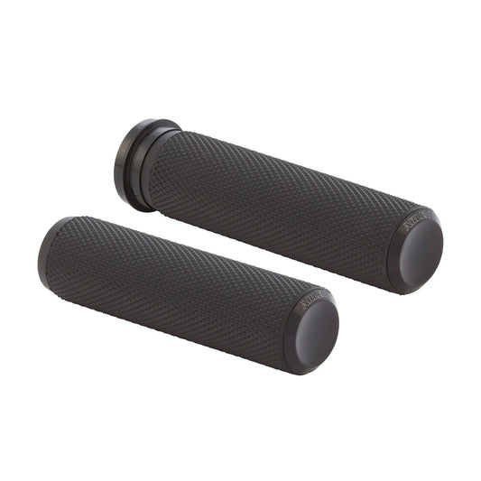 Arlen Ness Knurled Grips — Zwart