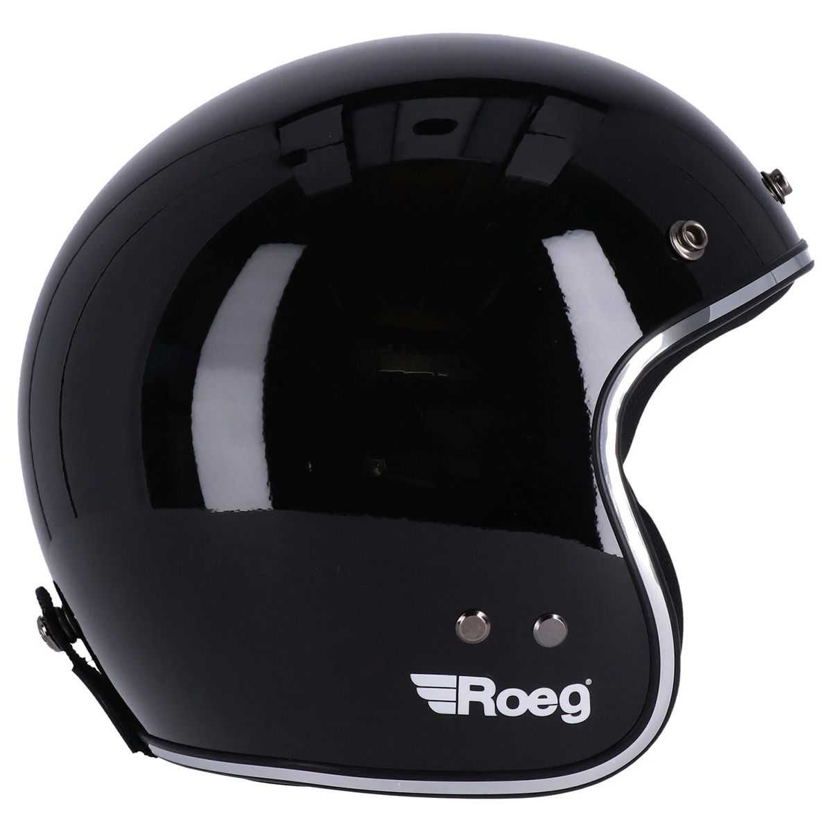 Roeg JETT Helm — Gloss Black — detail