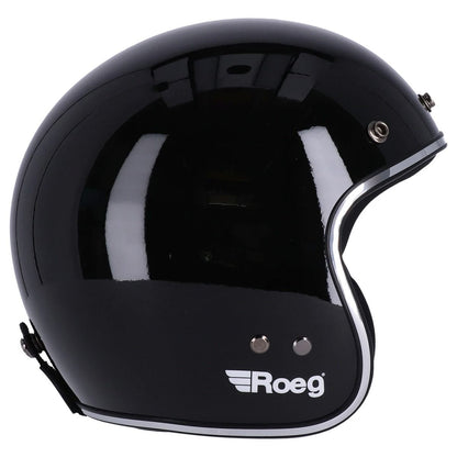 Roeg JETT Helm — Gloss Black — detail