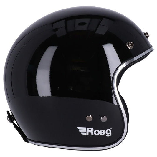 Roeg JETT Helm — Gloss Black — detail