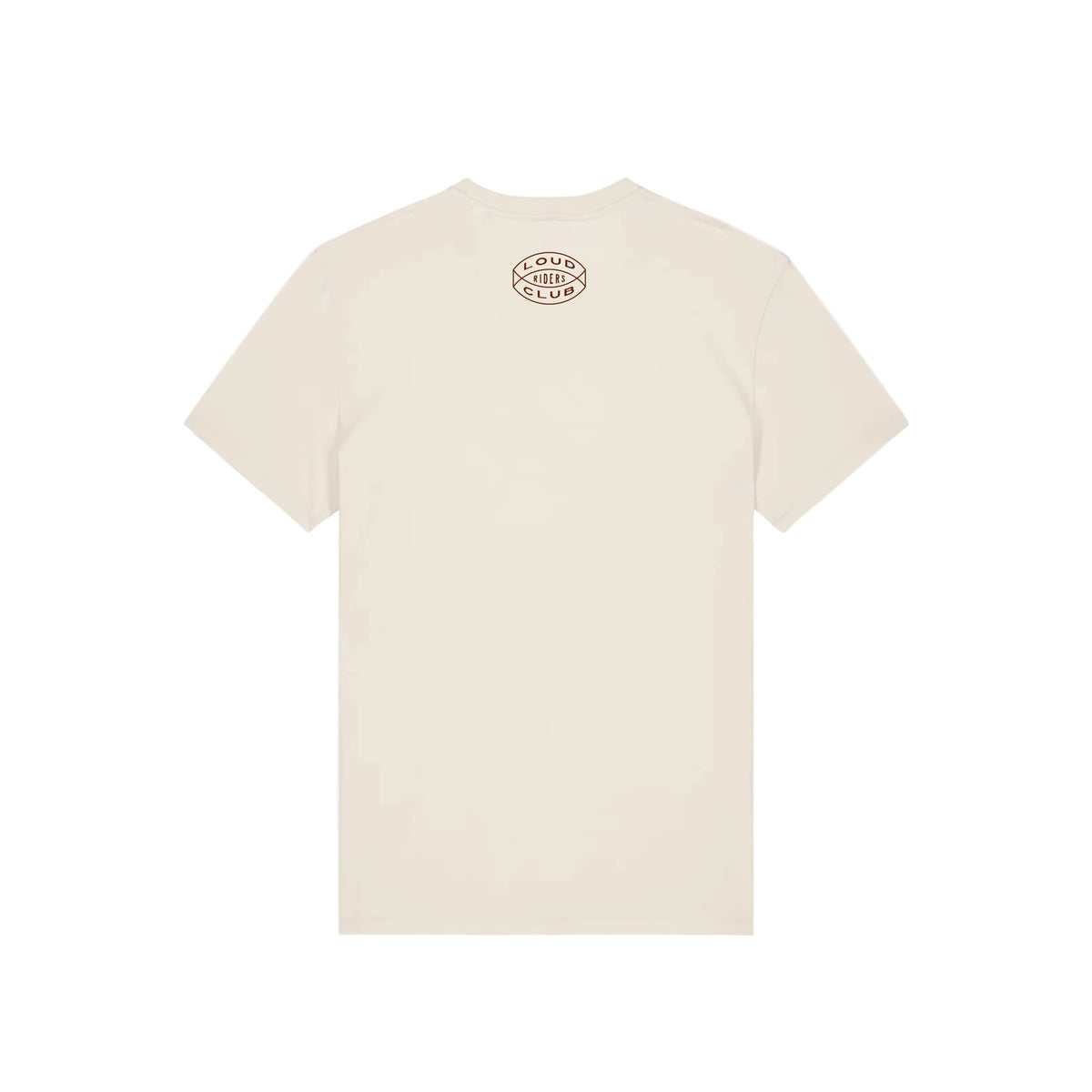 T-shirt Loud Riders Club — Natural Raw, achterkant