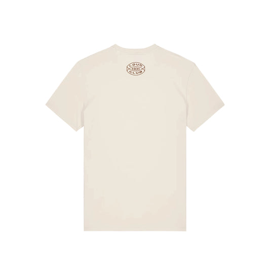 T-shirt Loud Riders Club — Natural Raw, achterkant